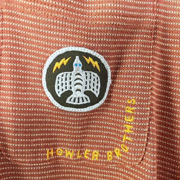 Howler Bros T Shirt Mens XXL Jaquard Short Sleeve Embroidered Patch Outdoors - Picture 3 of 8